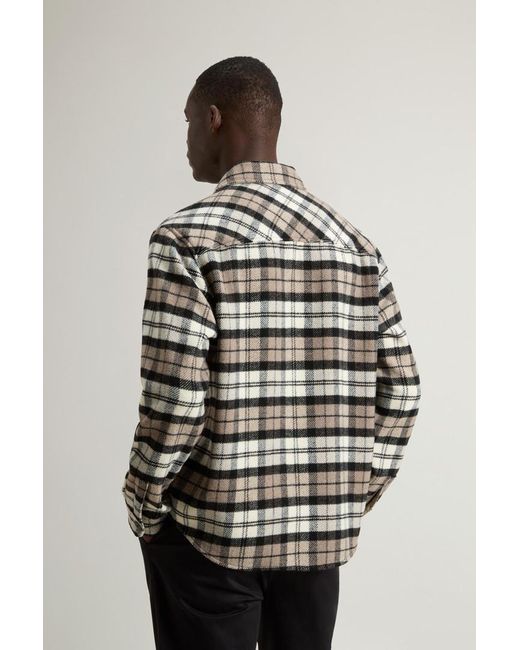 Uomo Giacca A Camicia di Woolrich in Multicolor da Uomo