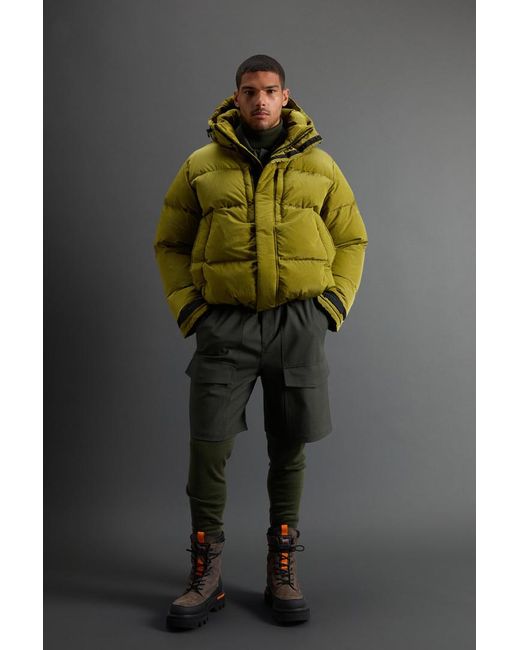 Woolrich Green Short Parka for men