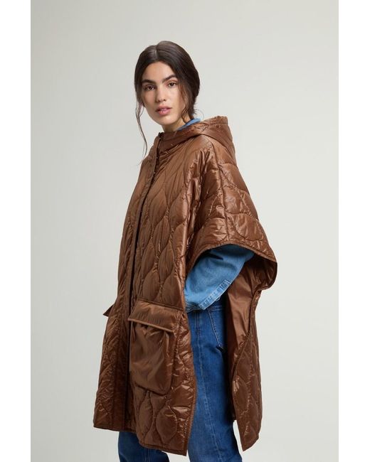 Capa Acolchada De Urban Light Nylon Para Mujer Talla Woolrich de color Brown