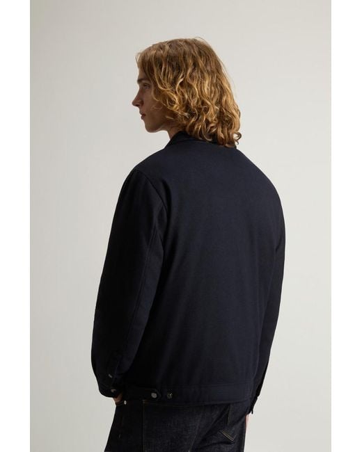 Uomo Giacca A Camicia Keating di Woolrich in Blue da Uomo