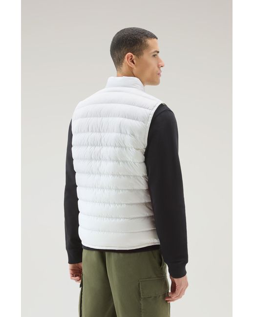 Woolrich Multicolor Quilted Sundance Vest White for men