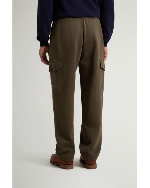 Pantalones Cargo De Mezcla De Algodón Afelpado Para Hombre Talla Woolrich de hombre de color Blue
