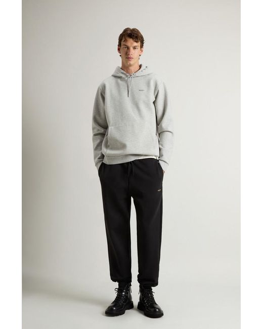 Woolrich Herren Hose Aus Baumwoll-Interlock-Mix Schwarz Größe in Black für Herren
