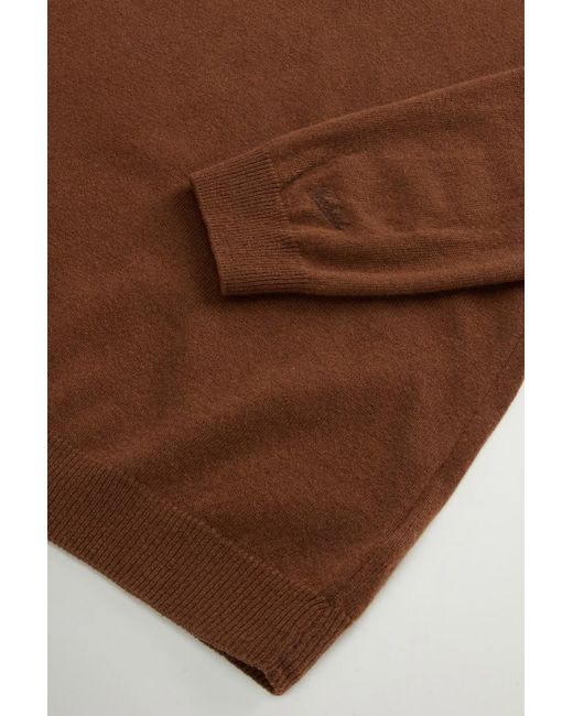 Jersey De Cuello Redondo De Pura Lana Virgen Para Hombre Talla Woolrich de hombre de color Brown