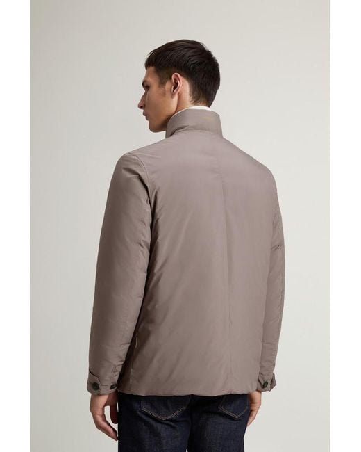 Uomo Giacca Cloud Con Collo Alto Marrone Taglia di Woolrich in Blue da Uomo