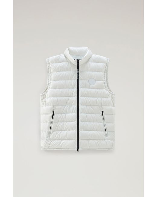 Woolrich Multicolor Quilted Sundance Vest White for men