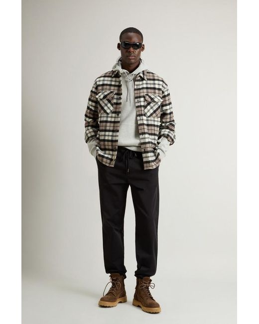 Uomo Giacca A Camicia di Woolrich in Multicolor da Uomo