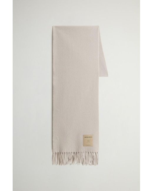 Uomo Sciarpa di Woolrich in White da Uomo