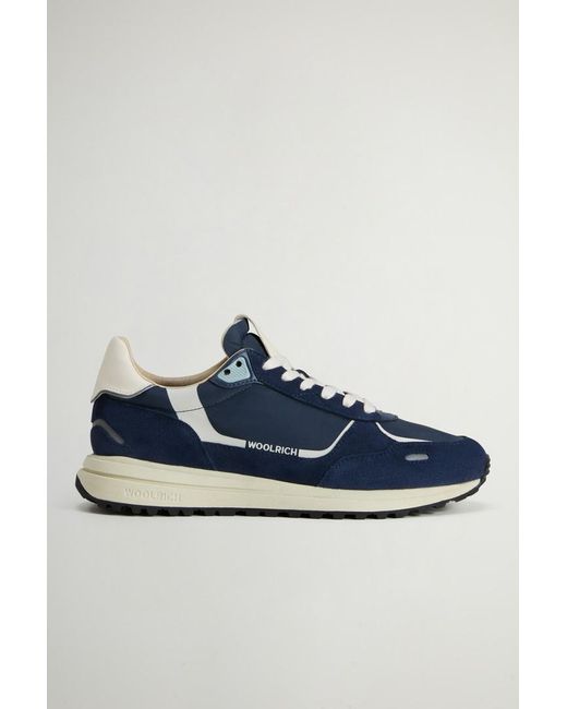 Uomo Sneakers Retro di Woolrich in Blue da Uomo