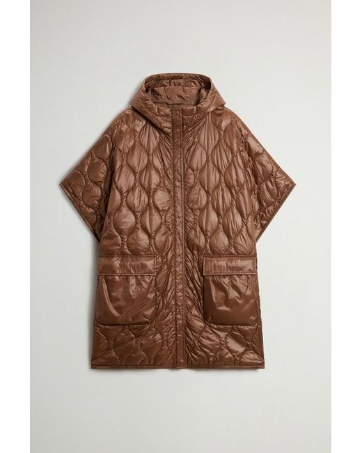 Capa Acolchada De Urban Light Nylon Para Mujer Talla Woolrich de color Brown