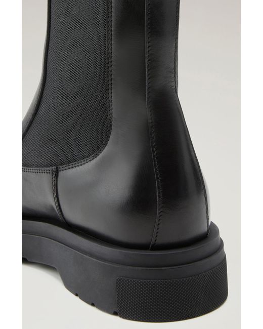 Woolrich Black New Chelsea Boots