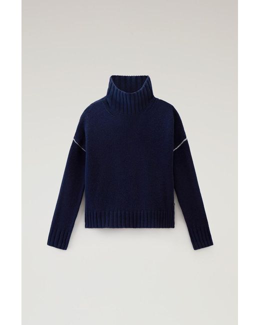 Woolrich Blue Turtleneck Sweater