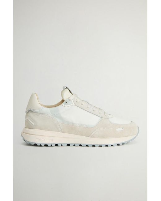 Donna Sneakers Retro di Woolrich in White