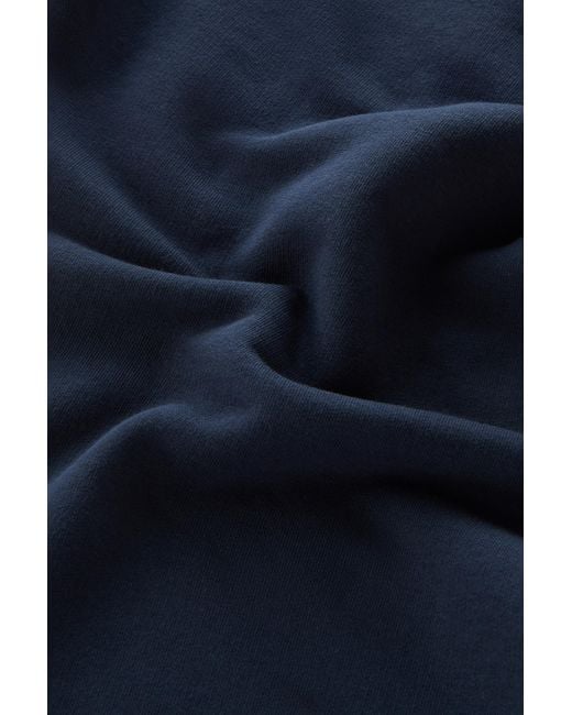Woolrich Blue Sweatpants In Brushed Cotton Fleece for men