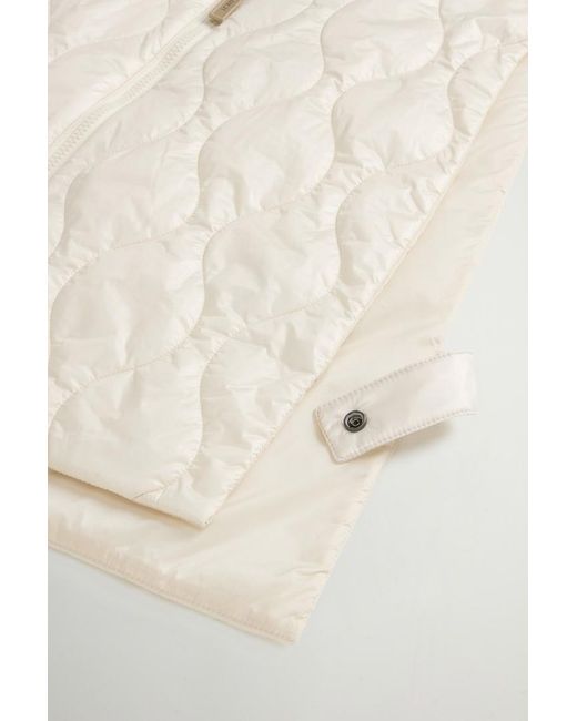 Chaleco Acolchado Plegable De Urban Light Nylon Para Mujer Talla One Woolrich de color White