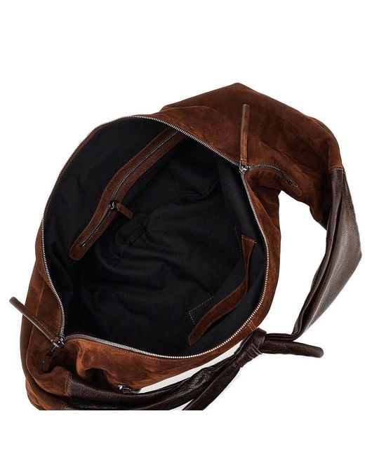 AUTENTICA 504 Brown Leather Large 'Adara' Bag