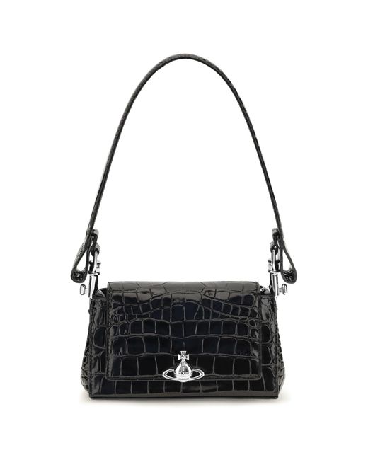 Vivienne Westwood Black Hazel Small Shoulder Bag
