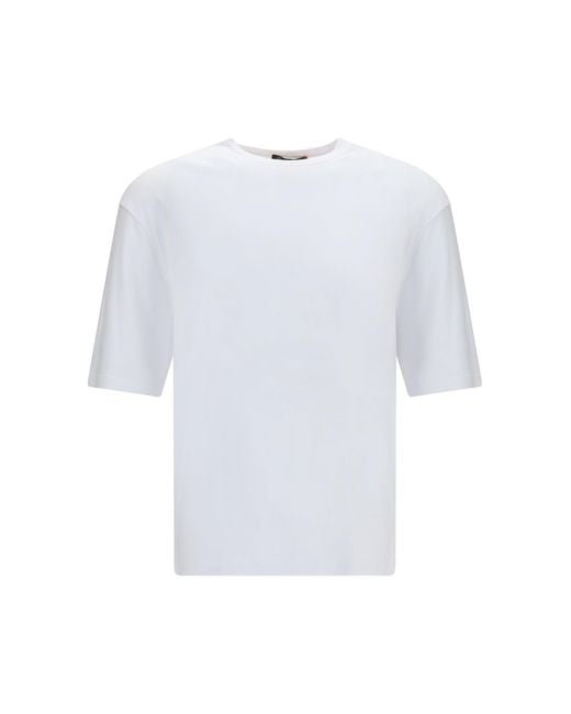 Men's White Tremezzo Cotton T-Shirt Optical
