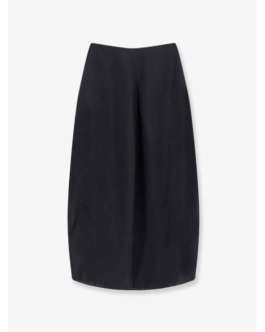 Totême Blue Parachute Silk Blend Skirt