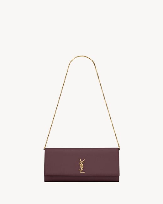 Saint Laurent Purple "Kate" Small Clutch