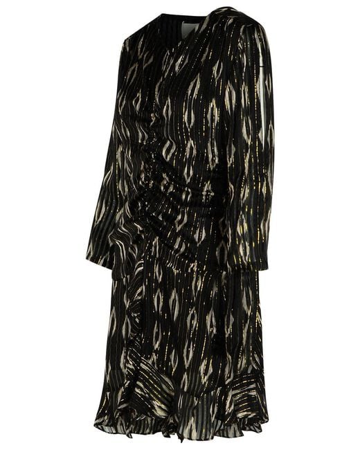 Isabel Marant Black 'Octavia' Silk Dress