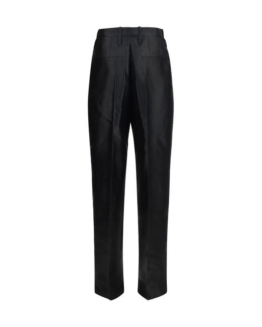 Bottega Veneta Black Tapered Wool Pants