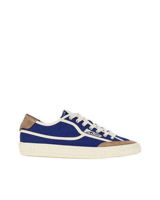 Autry Blue Windscape Low Canvas Sneakers for men
