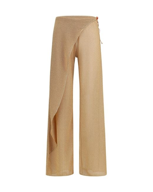Oseree Natural Wide-Leg Pants Lumière