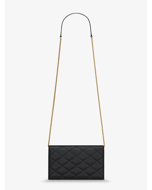 Saint Laurent White Paris Leather Crossbody Bag With Metal Cassandre Logo