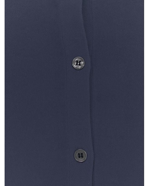 Aspesi Blue Cardigan Cotton