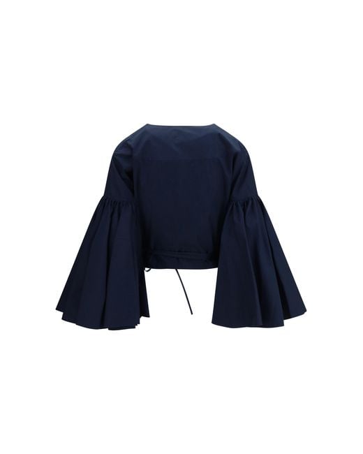 Jacquemus Blue Paysan Wrap Top