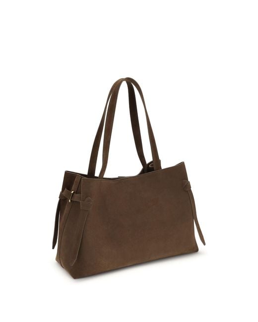 Yuzefi Brown Gyoza Large Shoulder Bag