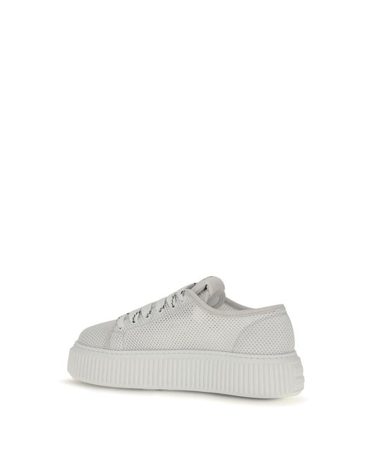 Miu Miu White Platform Sneakers