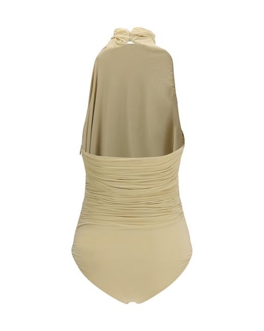 Francesco Murano White Bodysuit Draped