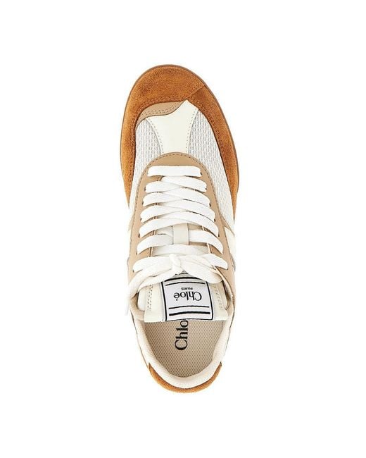 Chloé Natural 'Chloé Kick' Sneakers