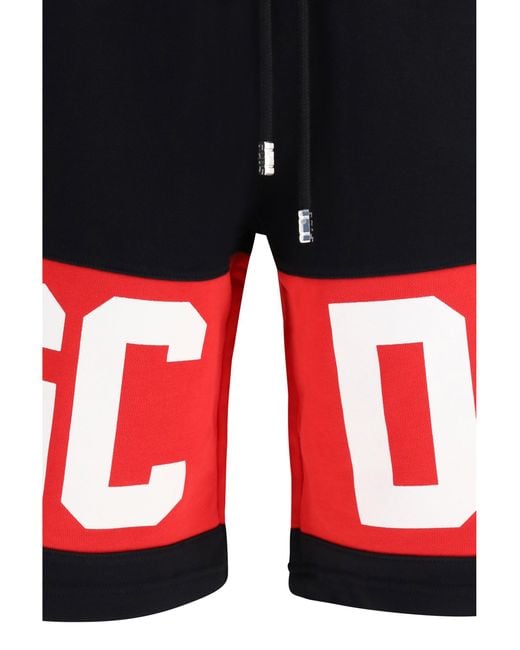 Gcds Red Sweat Shorts for men