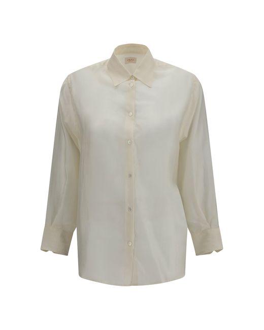 Women's Grey Buttoned Shirt Yvonne
