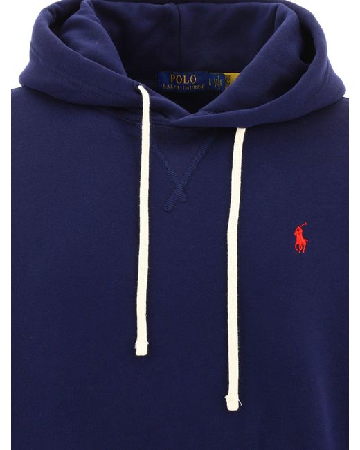 Polo Ralph Lauren Blue Sweatshirt With Logo for men