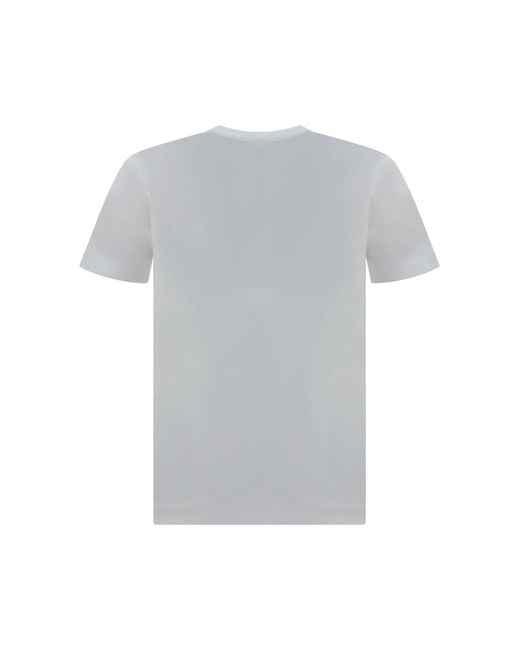 COMME DES GARÇONS PLAY Gray Cotton T-Shirt for men