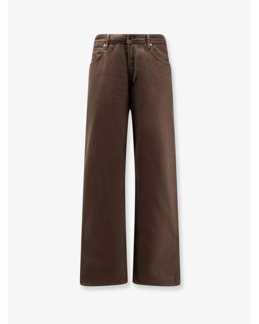 Stone Island Brown Loose Fit Denim Jeans for men