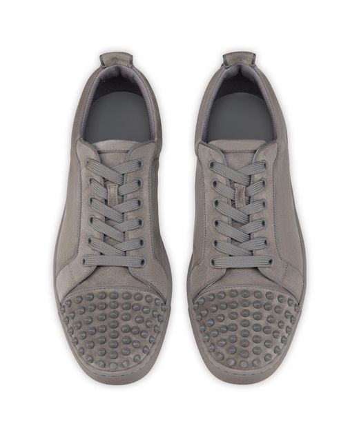 Christian Louboutin Gray Louis Jr Spikes Canopy Sneakers for men