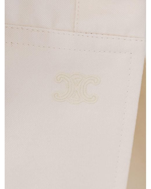 Céline White Silk Shirt