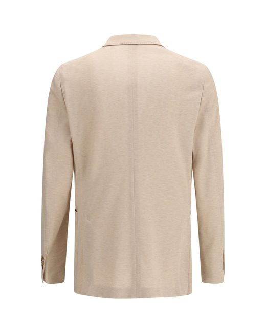Lardini Natural Jacket Double-Breasted for men