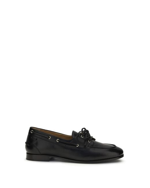 Bally White Plume Leather Loafers for men