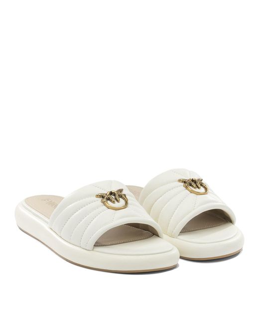 Pinko White Sandals
