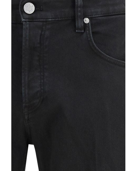 PT Torino Black Denim Pants Reggae for men