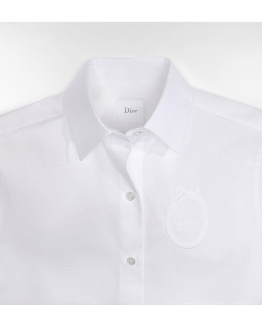Dior White Médaillon Short Sleeves Shirt