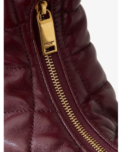 Saint Laurent Purple Icarino Leather Handbag