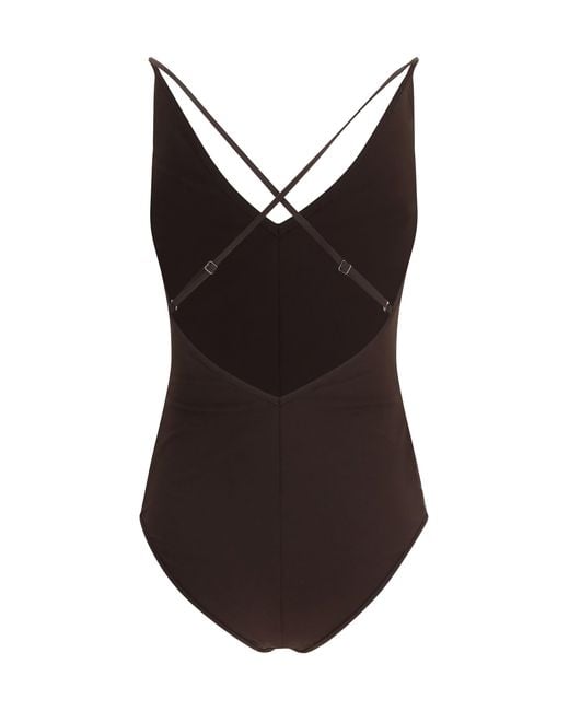 Brunello Cucinelli Brown One-Piece Swimsuit