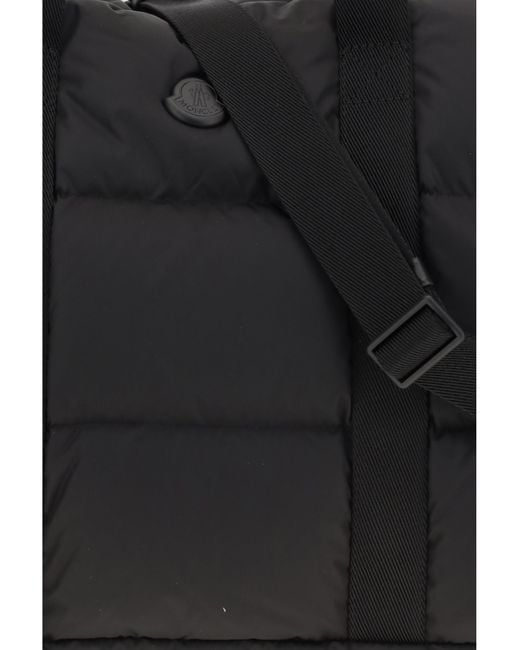 Moncler Black Caradoc Duffle Weekend Bag for men
